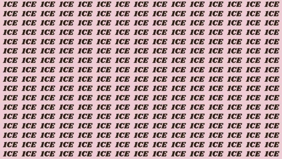 Brain Teaser: If you have Hawk Eyes Find the Word Ice In 20 Secs
