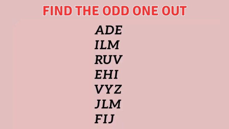Brain Teaser -Find the Odd One Out? Logic Puzzle