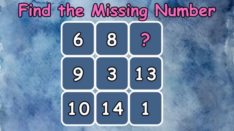 Brain Teaser Math Test: Find the Missing Number In 20 Seconds