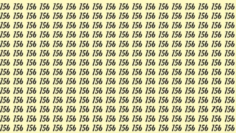 Observation Skills Test: Can you find the number 756 among 156 in 10 seconds?