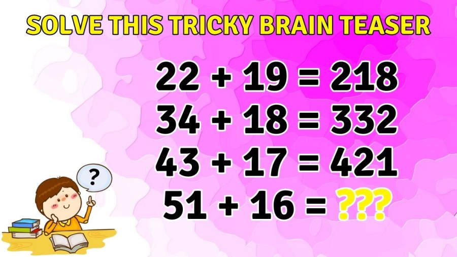 Only a Genius can Solve this Tricky Brain Teaser in 20 Seconds