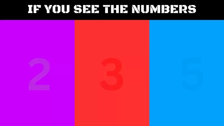 Test Visual Acuity: If you have Eagle Eyes Find the Number 235 in 15 Secs