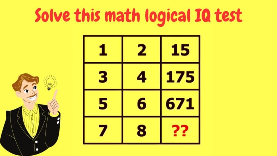 Brain Teaser: Solve this math logical IQ test