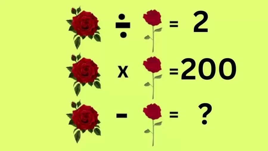 Can You Solve This Math Aptitude Test And Find The Value Of Roses In This Brain Teaser