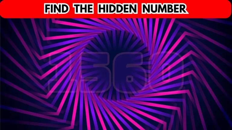 Brain Teaser: Try to Find the Hidden Number in 8 Seconds