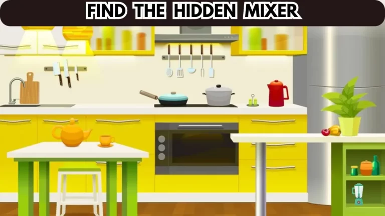 Brain Test Challenge: Only 2% People Can Find the Hidden Mixer in 12 Secs