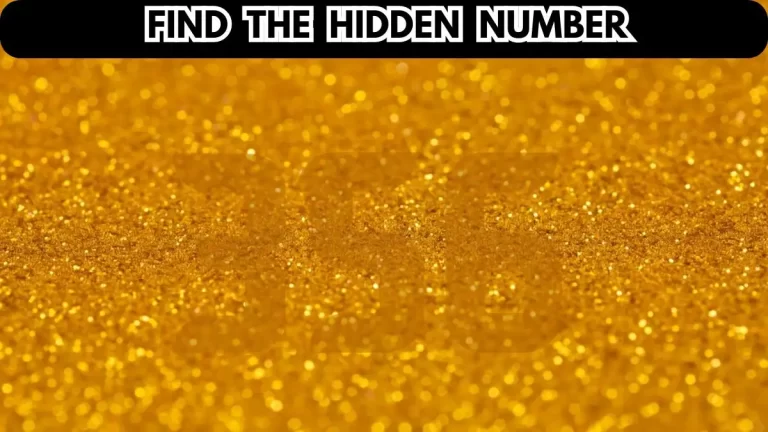 Optical Illusion: Can You Try to Find the Hidden Number in 10 Seconds?